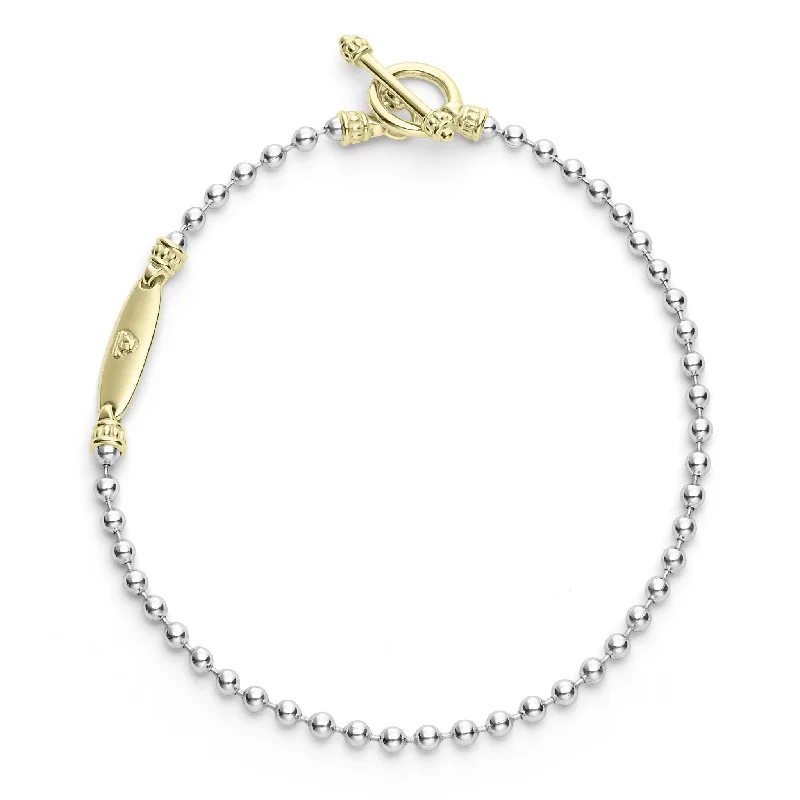 Bold And Beautiful Jewelry Now At Irresistible Prices Two-Tone Beaded Toggle Bracelet Bold And Beautiful Jewelry Now At Irresistible Prices Two-Tone Beaded Toggle Bracelet