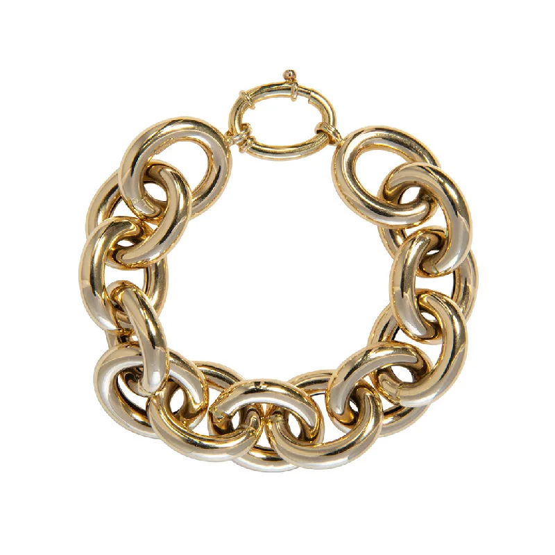 Buy More, Save More On Stunning Jewelry Pieces 14K Yellow Gold Italian Extra Large Oval Link Bracelet Buy More, Save More On Stunning Jewelry Pieces 14K Yellow Gold Italian Extra Large Oval Link Bracelet