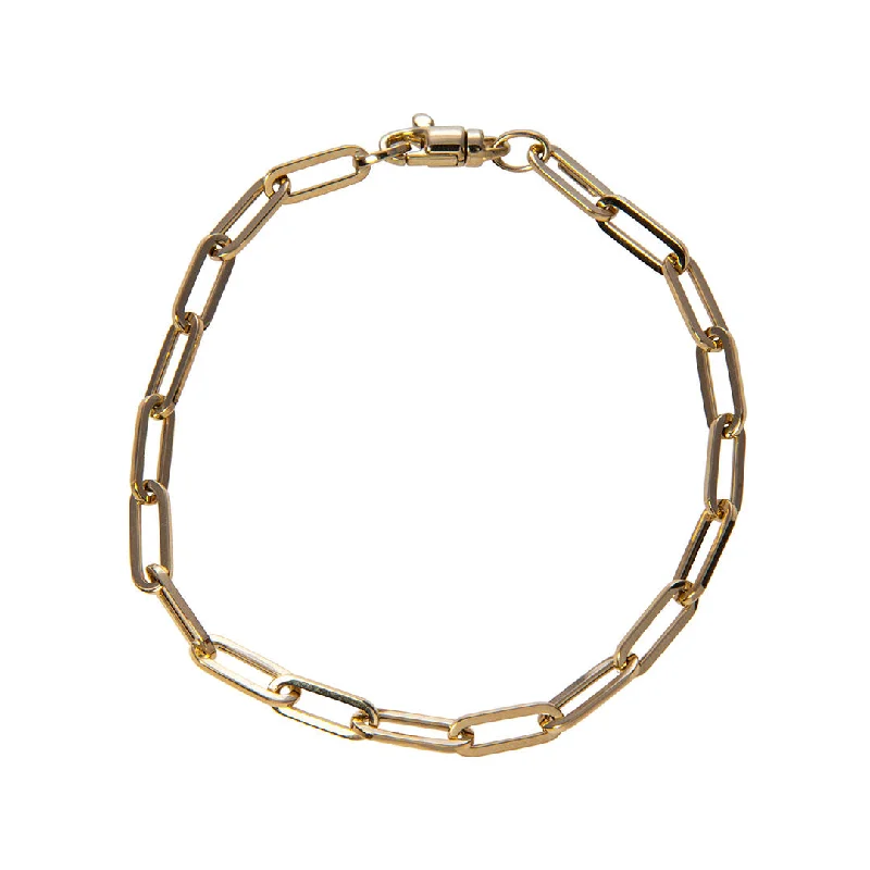 Huge Savings On Timeless Jewelry Collections 14K Yellow Gold Paperclip Link Bracelet Huge Savings On Timeless Jewelry Collections 14K Yellow Gold Paperclip Link Bracelet