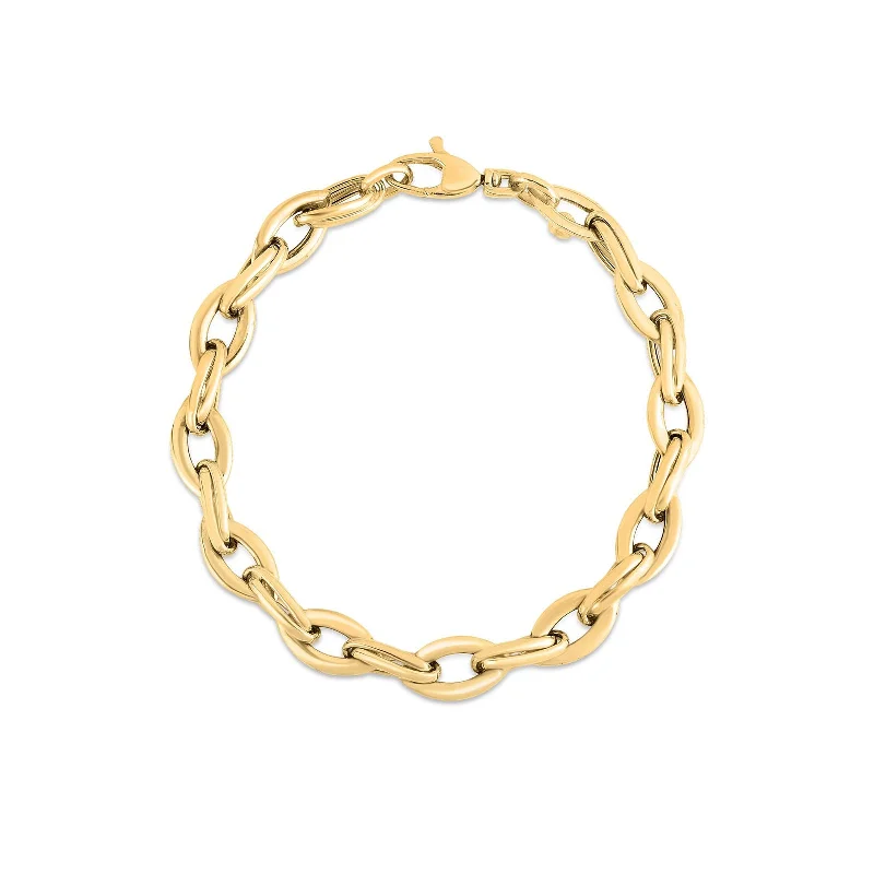 Affordable Glamour – Premium Jewelry For Less Almond Link Bracelet