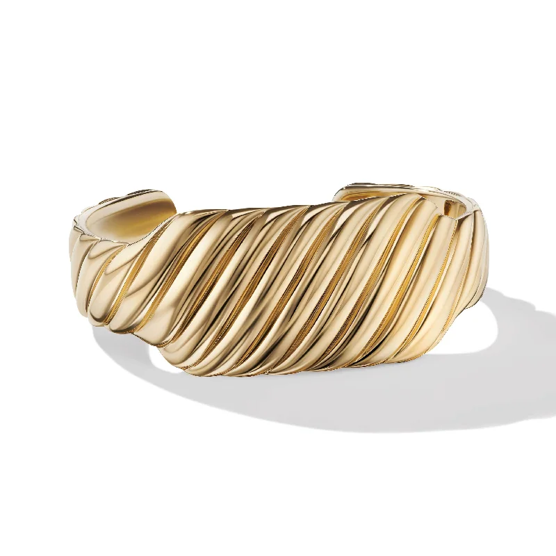 Exclusive Jewelry Bundles At Discounted Rates Sculpted Cable Contour Cuff Bracelet in 18K Yellow Gold Exclusive Jewelry Bundles At Discounted Rates Sculpted Cable Contour Cuff Bracelet in 18K Yellow Gold