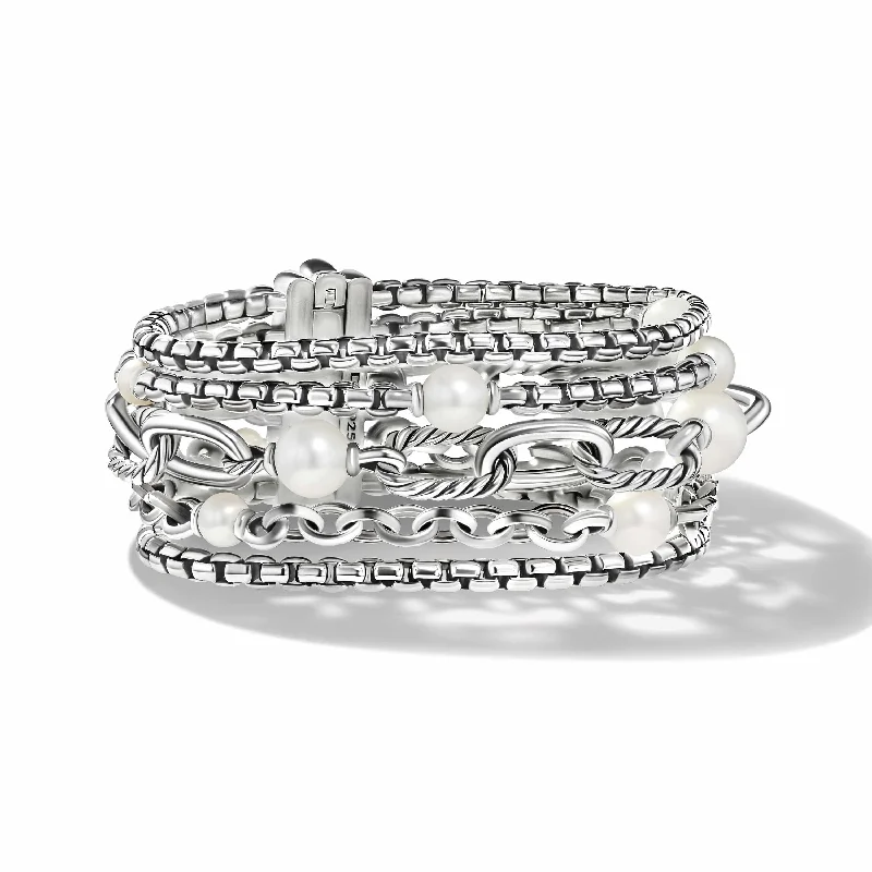 Flash Sale On Exquisite Jewelry – Don't Miss Out DY Madison Pearl Multi Row Chain Bracelet in Sterling Silver Flash Sale On Exquisite Jewelry – Don't Miss Out DY Madison Pearl Multi Row Chain Bracelet in Sterling Silver
