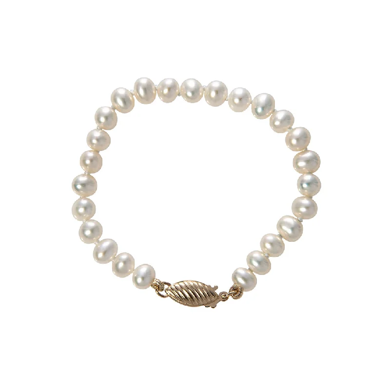 Customized Silver Jewelry For Unique Style Baby Freshwater Pearl 14K Yellow Gold Bracelet Customized Silver Jewelry For Unique Style Baby Freshwater Pearl 14K Yellow Gold Bracelet