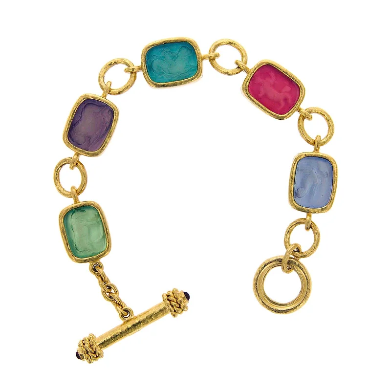Best Jewelry Sale – Shop Exclusive Designs Now Pink 'Antique Animals' Bracelet