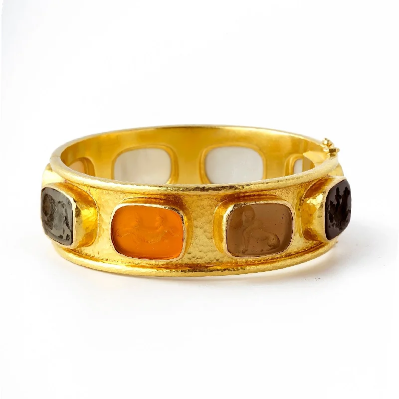 Fashion-Forward Jewelry At Incredible Prices Neutral 'Antique Animals' Flat Narrow Bangle Fashion-Forward Jewelry At Incredible Prices Neutral 'Antique Animals' Flat Narrow Bangle