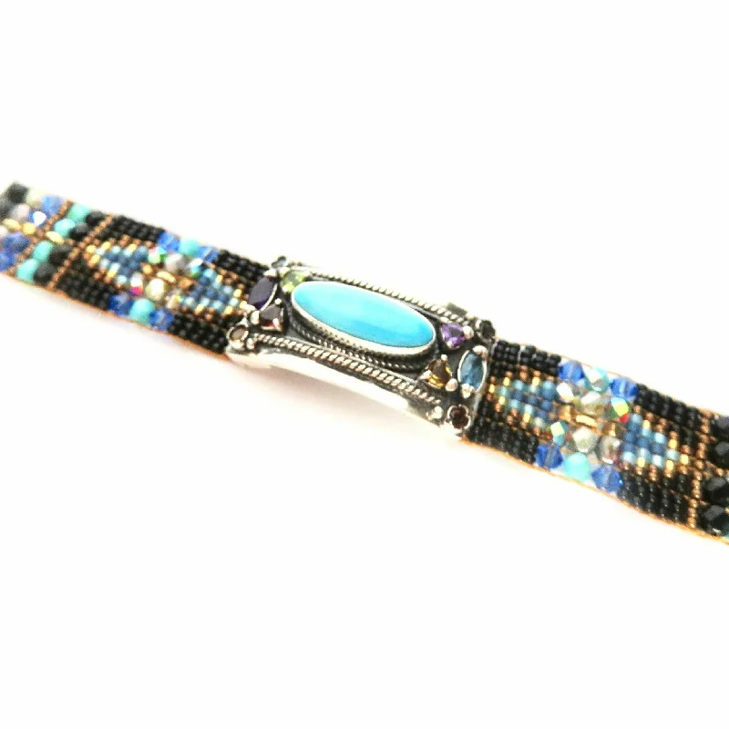 Affordable Glamour – Premium Jewelry For Less Chili Rose Cowgirl Bracelet Jet & Turquoise Gemstone Bracelet Affordable Glamour – Premium Jewelry For Less Chili Rose Cowgirl Bracelet Jet & Turquoise Gemstone Bracelet
