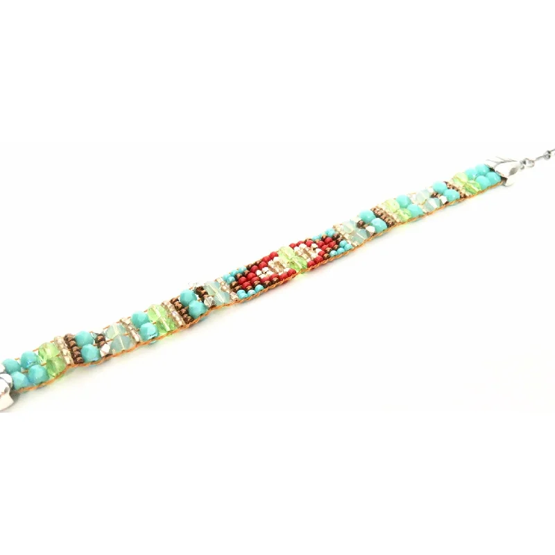 Exclusive Online Discounts On Stylish Jewelry Chili Rose Silver Mini Silver Tip Tiffany Bracelet-Turquoise & Burnt Orange Exclusive Online Discounts On Stylish Jewelry Chili Rose Silver Mini Silver Tip Tiffany Bracelet-Turquoise & Burnt Orange