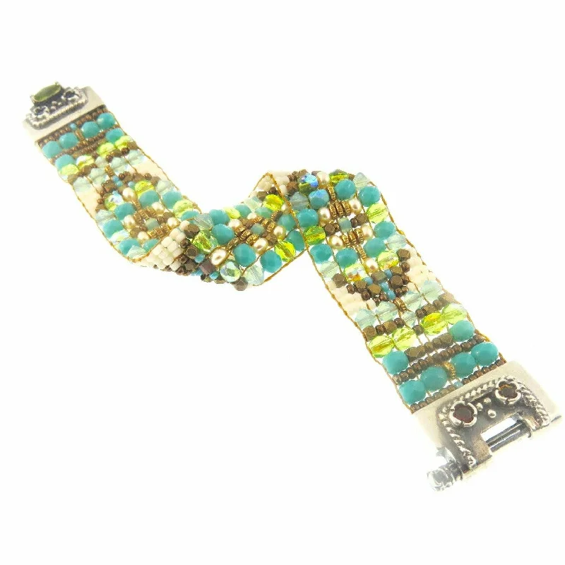 Dazzle In Elegance With Our Biggest Jewelry Sale CHILI ROSE Turquoise and Beige Cowboy Gemstone Beaded Bracelet Dazzle In Elegance With Our Biggest Jewelry Sale CHILI ROSE Turquoise and Beige Cowboy Gemstone Beaded Bracelet