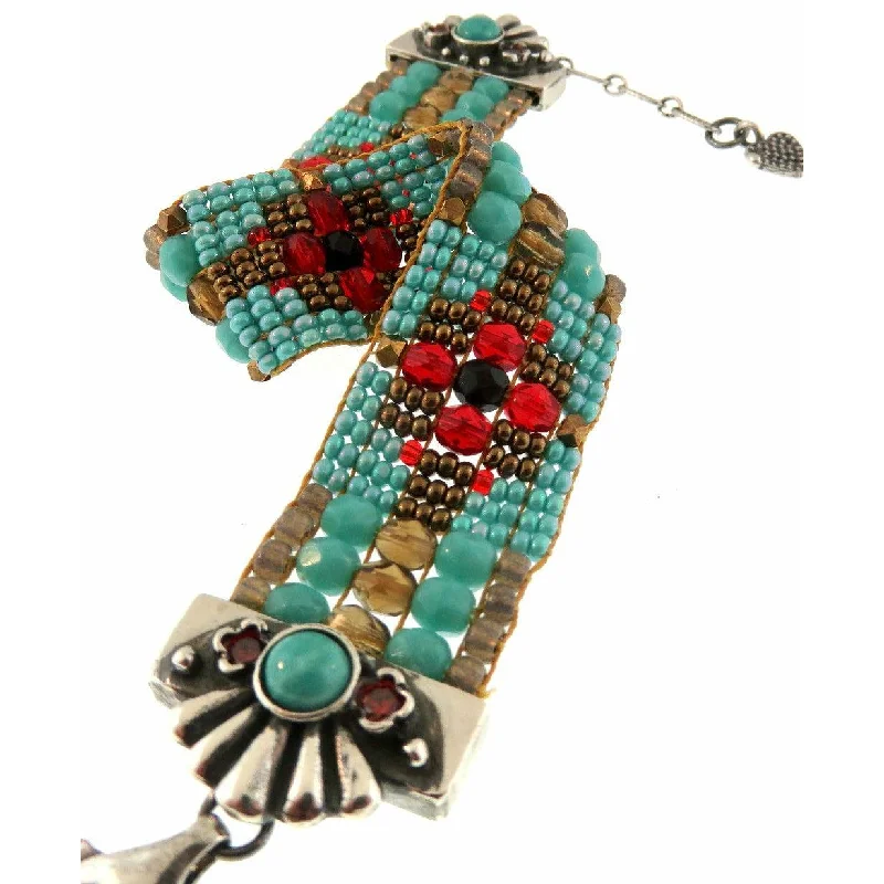 Last Chance To Shop High-End Jewelry At Markdown Prices Chili Rose "Pure American" with Flower Gems Bracelet Last Chance To Shop High-End Jewelry At Markdown Prices Chili Rose "Pure American" with Flower Gems Bracelet