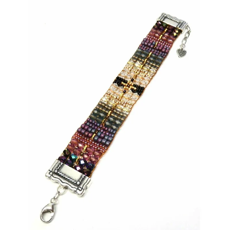 Bestselling Jewelry At Special Promotional Rates Chili Rose "Evening Drift " Bracelet with Silver Tip Frame Bestselling Jewelry At Special Promotional Rates Chili Rose "Evening Drift " Bracelet with Silver Tip Frame