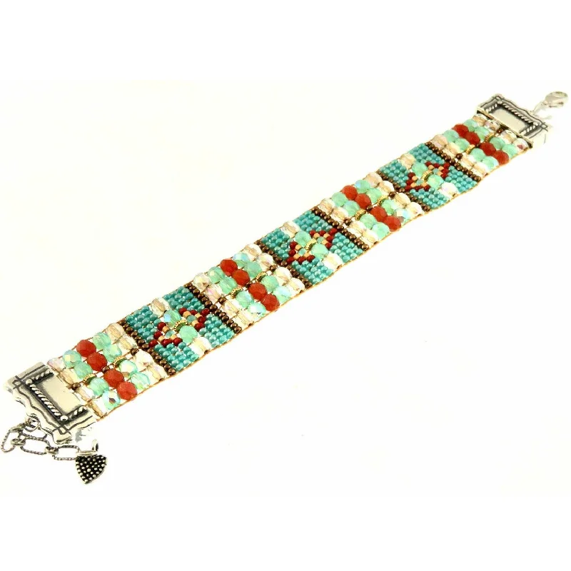 Breathtaking Jewelry At Limited-Time Savings Chili Rose " Turquoise Pillows " Silver TIp Bracelet Breathtaking Jewelry At Limited-Time Savings Chili Rose " Turquoise Pillows " Silver TIp Bracelet