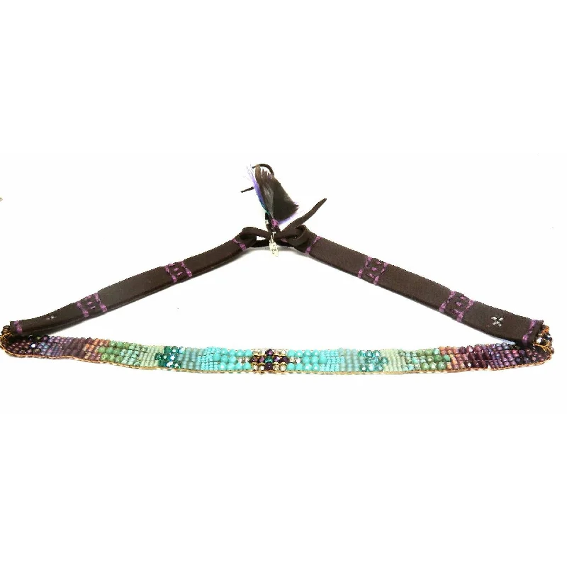 Seasonal Jewelry Sale – Upgrade Your Collection Chili Rose Purple and Turquoise Ombre Mix Hat Band Seasonal Jewelry Sale – Upgrade Your Collection Chili Rose Purple and Turquoise Ombre Mix Hat Band