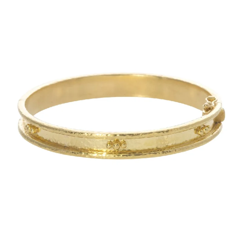 Jewelry Clearance – Final Chance To Save Big Elizabeth Locke Flat Thin Bangle with Granulation Jewelry Clearance – Final Chance To Save Big Elizabeth Locke Flat Thin Bangle with Granulation
