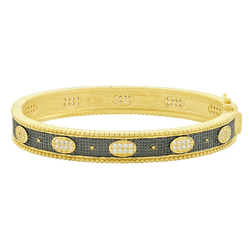 Stunning Jewelry At Even More Stunning Prices Freida Rothman Signature Oval Eternity Hinge Bangle Stunning Jewelry At Even More Stunning Prices Freida Rothman Signature Oval Eternity Hinge Bangle