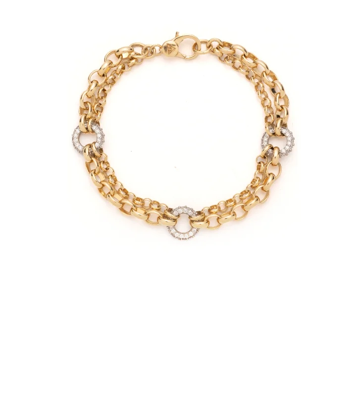 Jewelry Flash Sale – Stylish Designs At Unbeatable Rates Heavy Mixed Belcher Diamond Bracelet