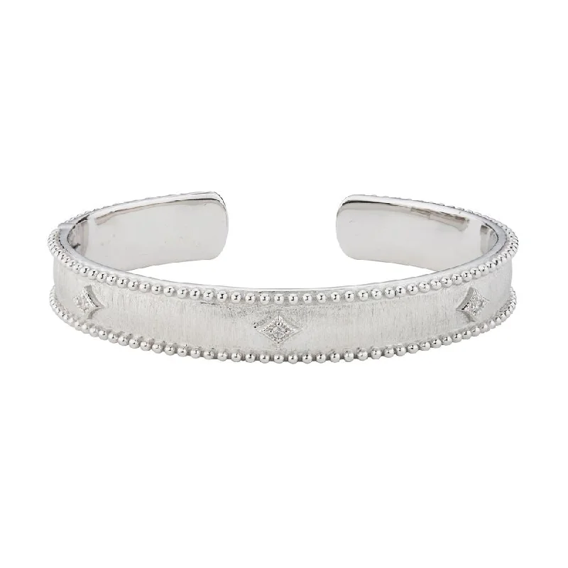 Exclusive Online Jewelry Sale – Don't Wait Jude Frances Sterling Silver Narrow Beaded Kite Cuff Exclusive Online Jewelry Sale – Don't Wait Jude Frances Sterling Silver Narrow Beaded Kite Cuff