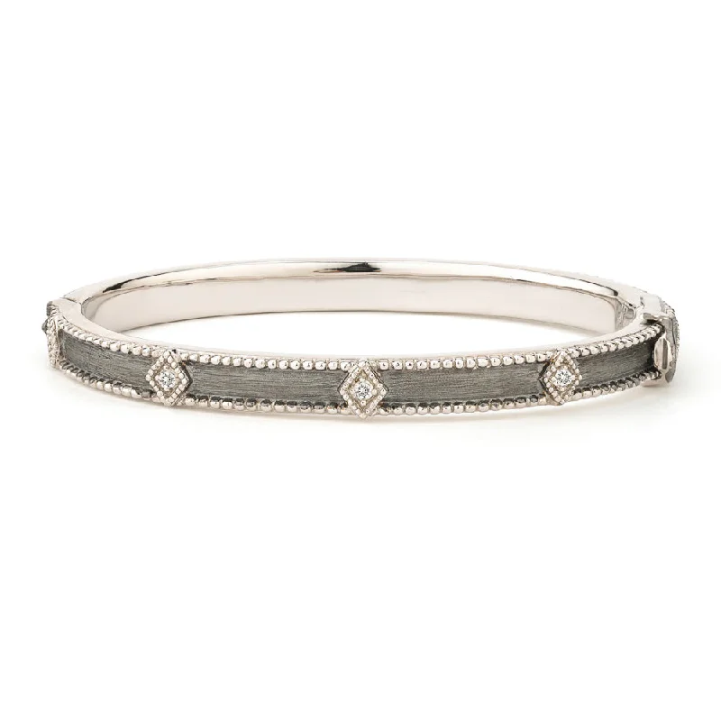 Jewelry Sale – Exclusive Styles At Lower Prices Jude Frances Blackened Silver Lisse Simple Kite Shape Bangle Jewelry Sale – Exclusive Styles At Lower Prices Jude Frances Blackened Silver Lisse Simple Kite Shape Bangle