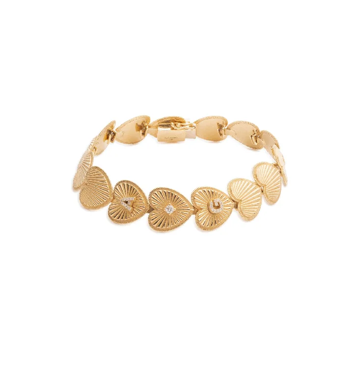 Delicate Crystal Jewelry For Sophisticated Charm True Love : Custom Heart Token Bracelet Delicate Crystal Jewelry For Sophisticated Charm True Love : Custom Heart Token Bracelet
