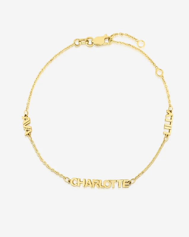High-End Jewelry, Now More Affordable Than Ever Personalized Multi-Name Bracelet