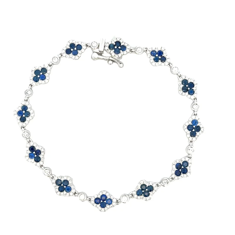 Bohemian-Inspired Jewelry For Free-Spirited Fashion Quatrefoil and Diamond Bracelet in White Gold Bohemian-Inspired Jewelry For Free-Spirited Fashion Quatrefoil and Diamond Bracelet in White Gold