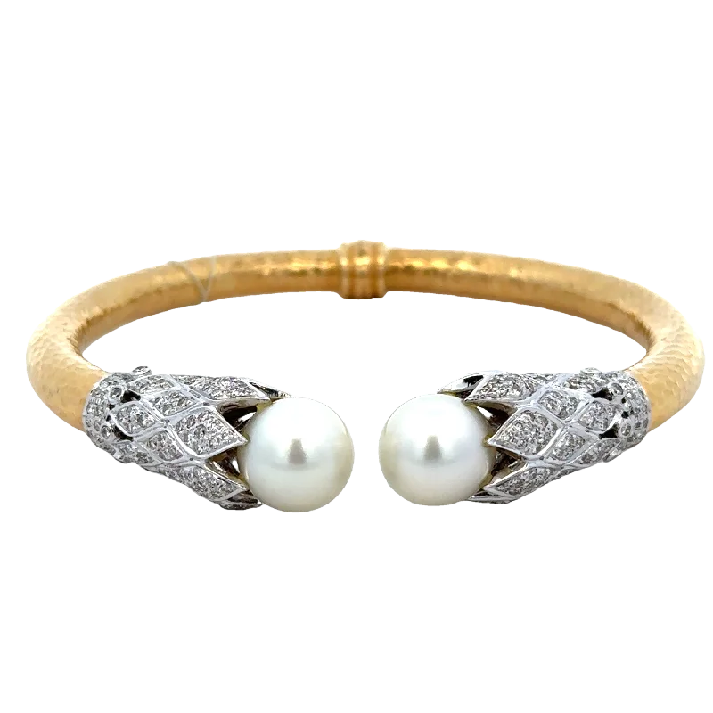 Buy More, Save More On Stunning Jewelry Pieces Statement South Sea Cultured Pearl and Diamond Bracelet in 18k Gold Buy More, Save More On Stunning Jewelry Pieces Statement South Sea Cultured Pearl and Diamond Bracelet in 18k Gold