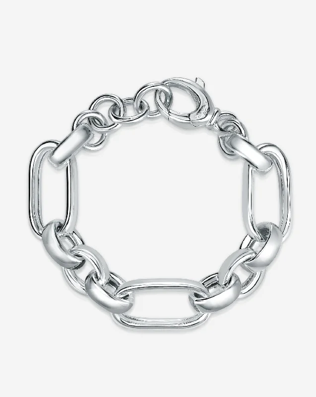 Handcrafted Jewelry Sale – Unique Designs At Low Prices Sterling Silver - Mixed Link Chain Bracelet Handcrafted Jewelry Sale – Unique Designs At Low Prices Sterling Silver - Mixed Link Chain Bracelet