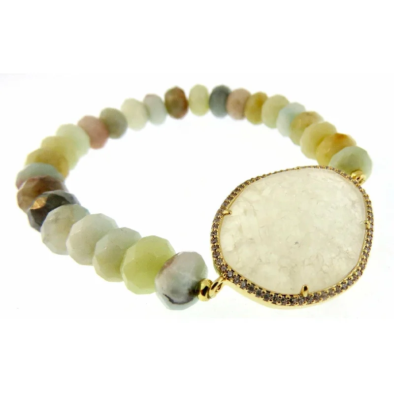 Shop Signature Jewelry Styles At Exclusive Prices TAI Amazonite Moon Stone Organic Shape Beaded Stretch Bracelet Shop Signature Jewelry Styles At Exclusive Prices TAI Amazonite Moon Stone Organic Shape Beaded Stretch Bracelet