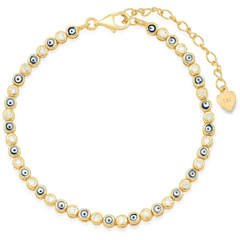 Celebrate With Sparkle – Jewelry Sale Now Live TAI ENAMEL EVIL EYE GOLD BRACELET