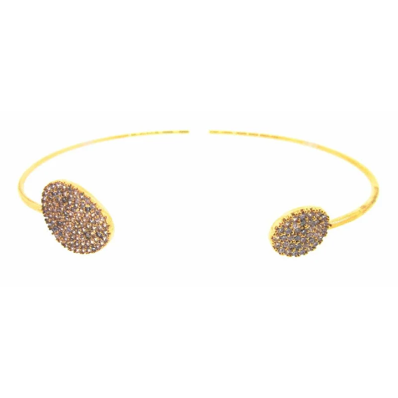 Best Jewelry Deals – Premium Quality At Exclusive Discounts TAI Open Cuff Pave CZ Bangle-Gold Best Jewelry Deals – Premium Quality At Exclusive Discounts TAI Open Cuff Pave CZ Bangle-Gold