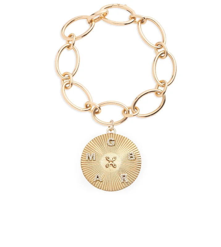 Romantic Heart-Shaped Jewelry For Special Gifts True Love : Love Token Oval Link Chain Bracelet Romantic Heart-Shaped Jewelry For Special Gifts True Love : Love Token Oval Link Chain Bracelet