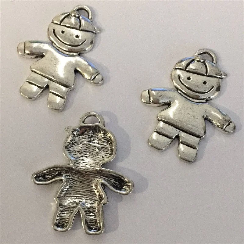 Unique Jewelry For Less – Shop The Sale Now 10 Pcs Antique Silver boy pendant jewelry supplies jewelry finding D-3-85 Unique Jewelry For Less – Shop The Sale Now 10 Pcs Antique Silver boy pendant jewelry supplies jewelry finding D-3-85