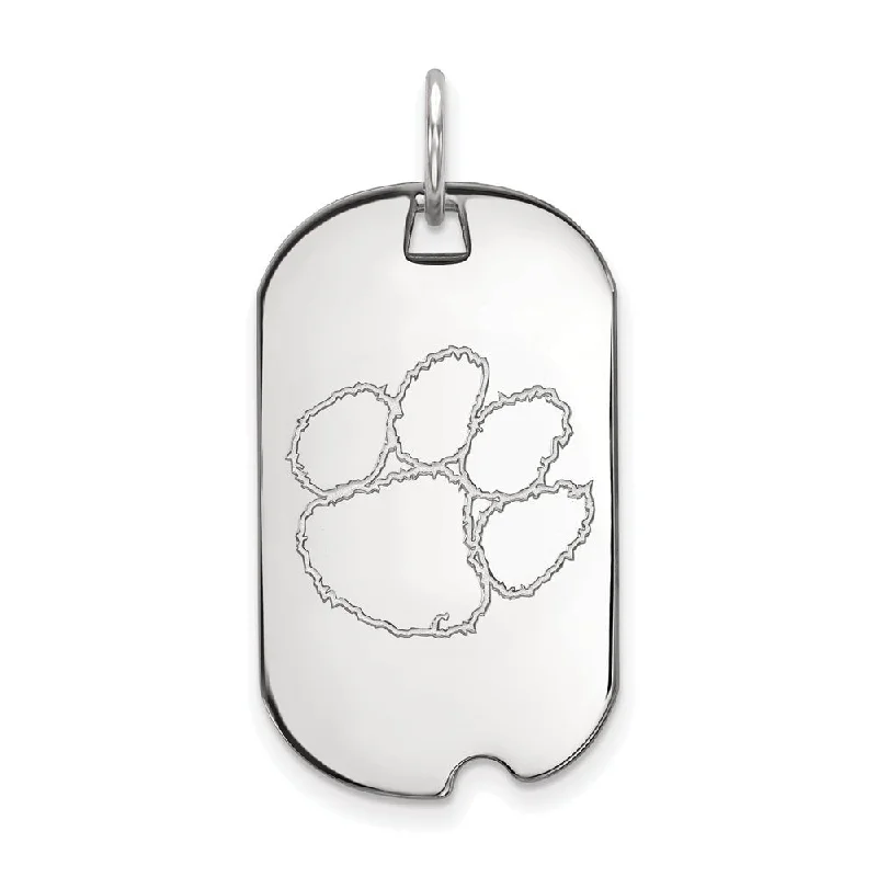 The Ultimate Jewelry Sale – Shop Premium Styles 10k White Gold Clemson U Dog Tag Pendant The Ultimate Jewelry Sale – Shop Premium Styles 10k White Gold Clemson U Dog Tag Pendant