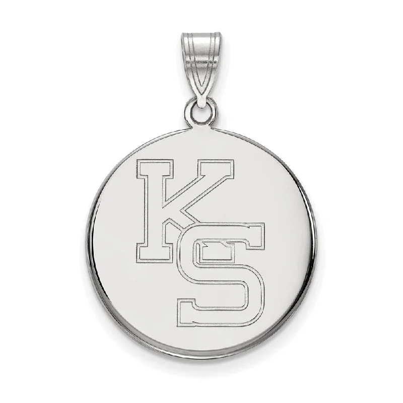 Premium Diamond Jewelry At Once-In-A-Lifetime Discounts 10k White Gold Kansas State Large Pendant Premium Diamond Jewelry At Once-In-A-Lifetime Discounts 10k White Gold Kansas State Large Pendant