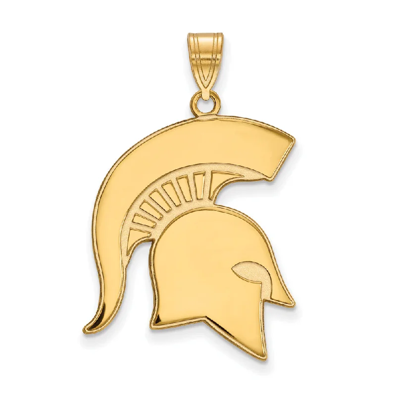 Handcrafted Beauty At Affordable Prices 10k Yellow Gold Michigan State XL Logo Pendant Handcrafted Beauty At Affordable Prices 10k Yellow Gold Michigan State XL Logo Pendant