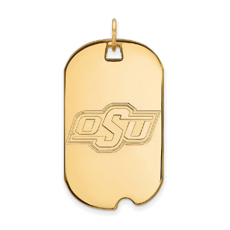 Elegant Necklaces And Bracelets At Limited-Time Offers 10k Yellow Gold Oklahoma State Large Dog Tag Pendant Elegant Necklaces And Bracelets At Limited-Time Offers 10k Yellow Gold Oklahoma State Large Dog Tag Pendant