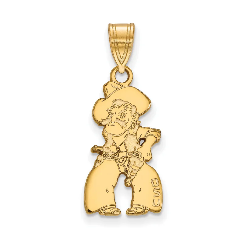 Elevate Your Outfit With Discounted Statement Jewelry 10k Yellow Gold Oklahoma State Large Mascot Pendant Elevate Your Outfit With Discounted Statement Jewelry 10k Yellow Gold Oklahoma State Large Mascot Pendant