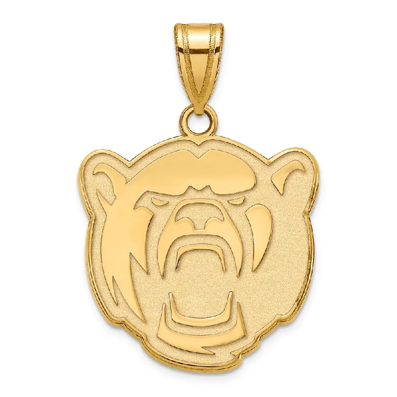 Dazzle With Discounts – Shop Jewelry On Sale 14k Gold Plated Silver Baylor U Large Bears Pendant