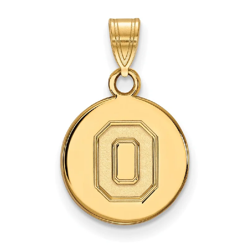 Luxury Meets Affordability – Jewelry Sale Live Now 14k Gold Plated Silver Ohio State Small Disc Pendant Luxury Meets Affordability – Jewelry Sale Live Now 14k Gold Plated Silver Ohio State Small Disc Pendant