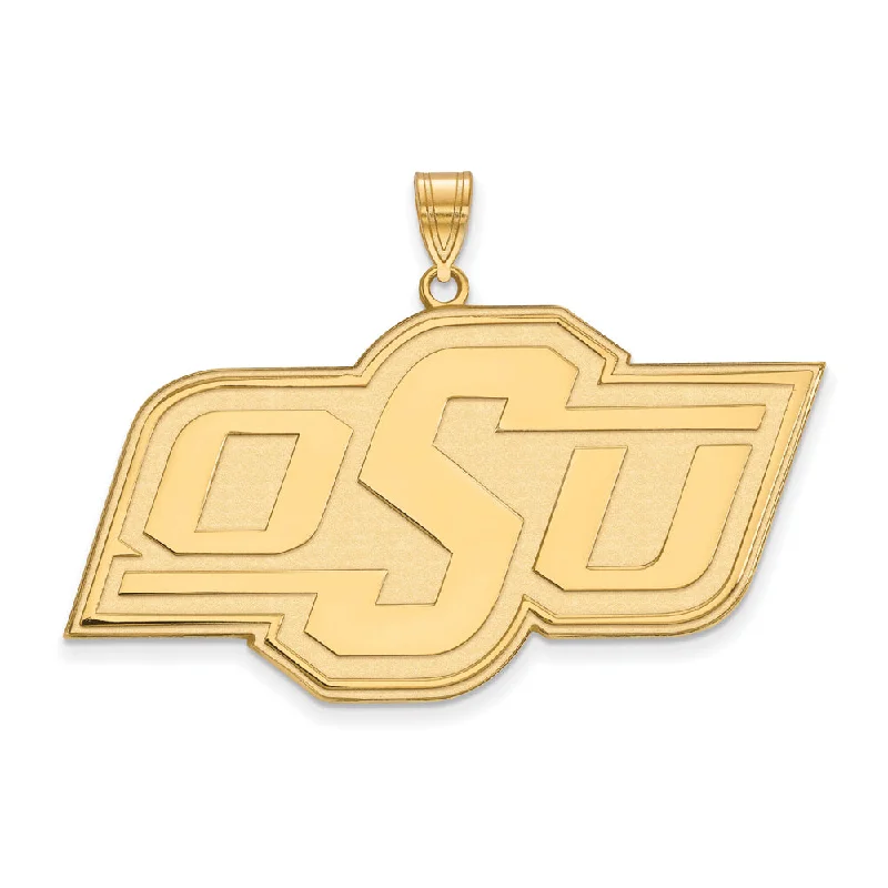 High-End Sparkle, Low-End Prices – Jewelry Sale Live 14k Gold Plated Silver Oklahoma State XL Pendant High-End Sparkle, Low-End Prices – Jewelry Sale Live 14k Gold Plated Silver Oklahoma State XL Pendant