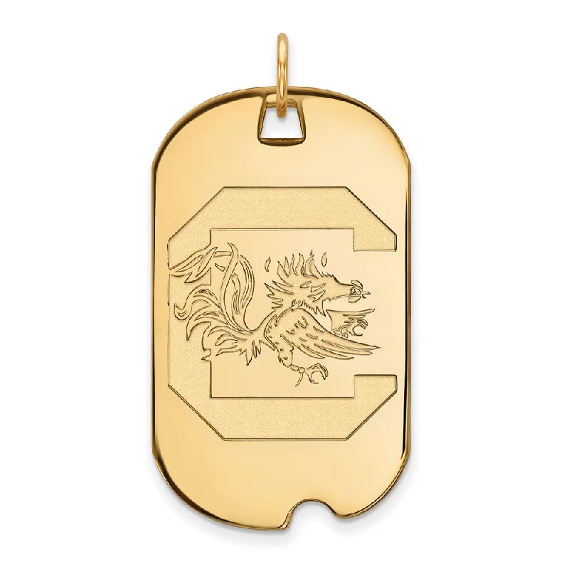 Special Sale On Handcrafted Jewelry – Shop Today 14k Gold Plated Silver South Carolina Large Dog Tag Pendant Special Sale On Handcrafted Jewelry – Shop Today 14k Gold Plated Silver South Carolina Large Dog Tag Pendant