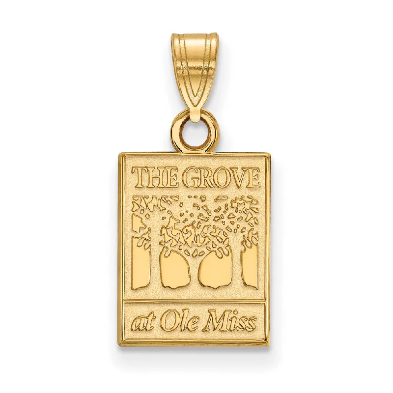 Get The Jewelry You Love At A Price You Love 14k Gold Plated Silver U. of Mississippi Small Pendant Get The Jewelry You Love At A Price You Love 14k Gold Plated Silver U. of Mississippi Small Pendant
