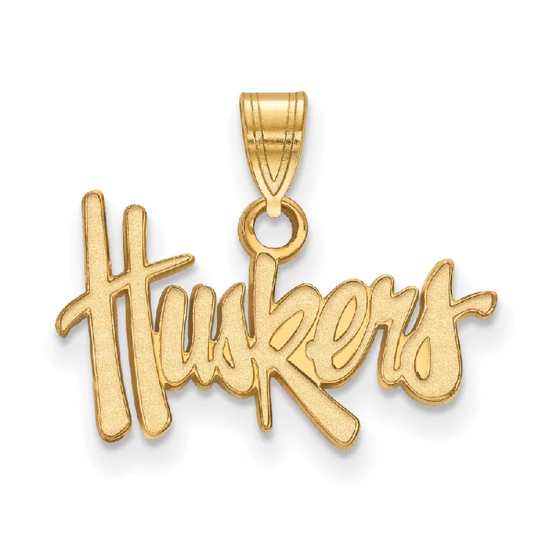 Exclusive Jewelry Markdowns – Limited-Time Offer 14k Gold Plated Silver U. of Nebraska Small 'Huskers' Pendant Exclusive Jewelry Markdowns – Limited-Time Offer 14k Gold Plated Silver U. of Nebraska Small 'Huskers' Pendant