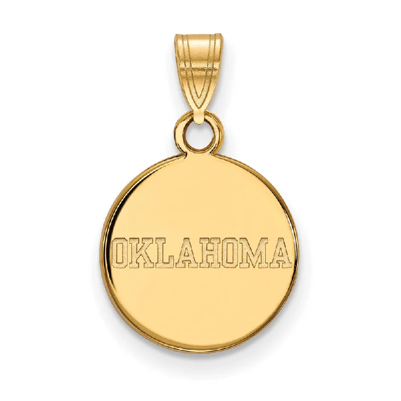 Save On Luxury Jewelry Pieces – Limited-Time Offers 14k Gold Plated Silver U. of Oklahoma Small Disc Pendant Save On Luxury Jewelry Pieces – Limited-Time Offers 14k Gold Plated Silver U. of Oklahoma Small Disc Pendant