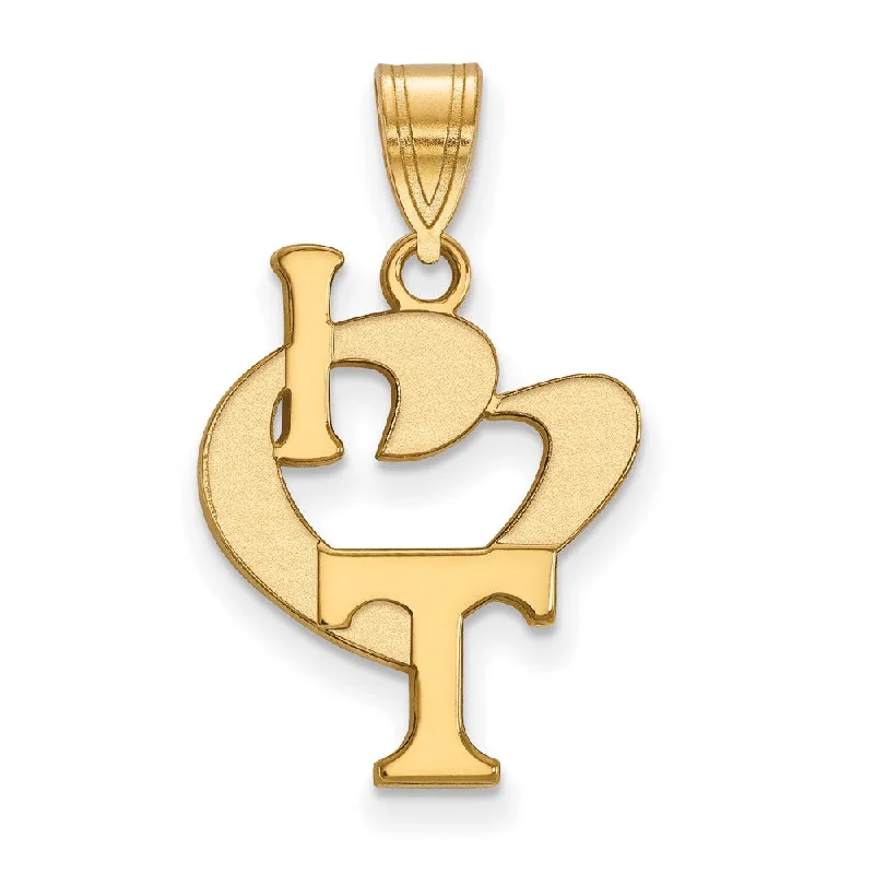Exclusive Jewelry Sale – Shine For Less 14k Gold Plated Silver U. of Tennessee Large I Love 'T' Logo Pendant Exclusive Jewelry Sale – Shine For Less 14k Gold Plated Silver U. of Tennessee Large I Love 'T' Logo Pendant