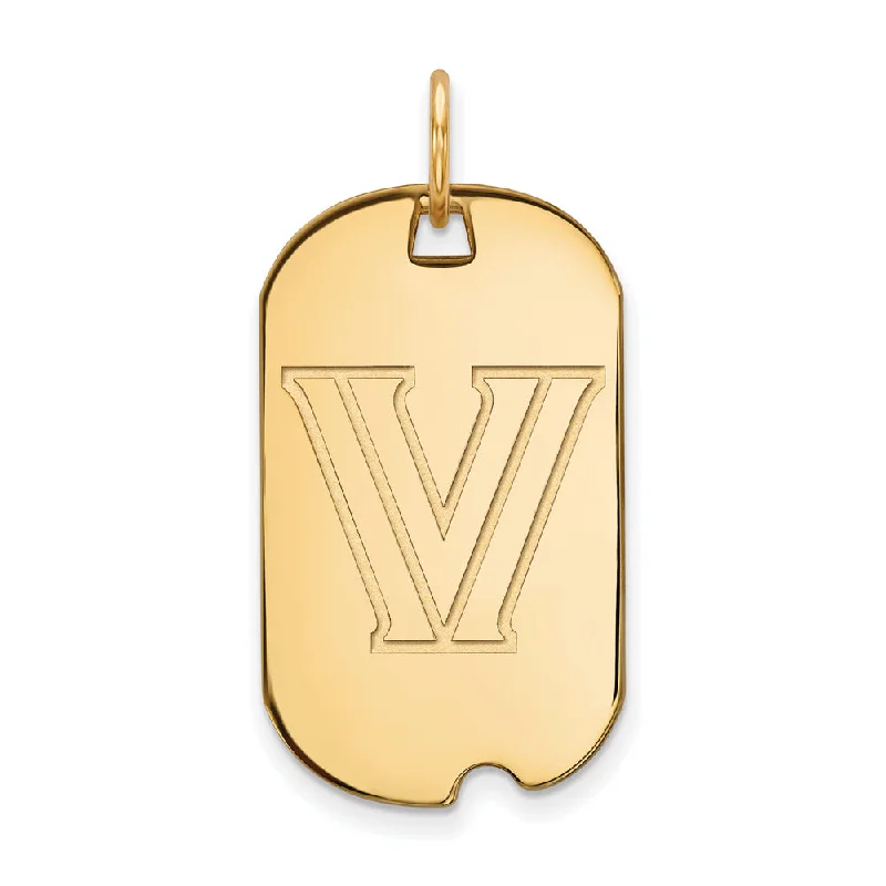 Stunning Jewelry At A Fraction Of The Price 14k Gold Plated Silver Villanova U. Logo Dog Tag Pendant Stunning Jewelry At A Fraction Of The Price 14k Gold Plated Silver Villanova U. Logo Dog Tag Pendant