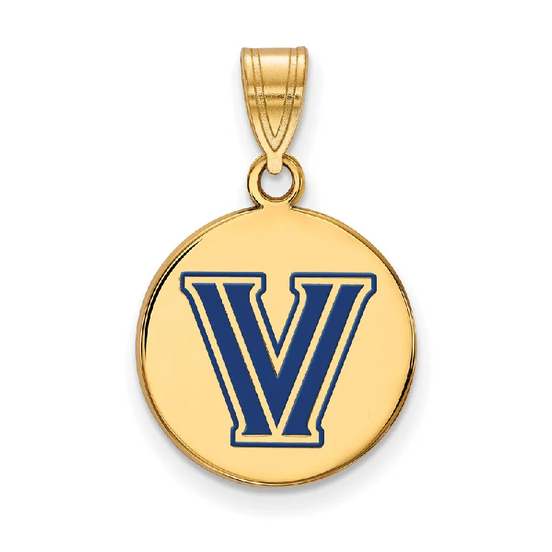 Trending Jewelry Styles Now At Limited-Time Discounts 14k Gold Plated Silver Villanova U. MD Enamel Logo Disc Pendant Trending Jewelry Styles Now At Limited-Time Discounts 14k Gold Plated Silver Villanova U. MD Enamel Logo Disc Pendant
