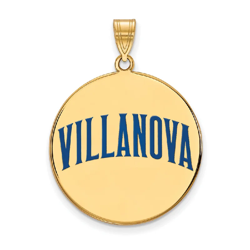 Unlock Unbeatable Jewelry Deals Before They’Re Gone 14k Gold Plated Silver Villanova U. XL Enamel Script Disc Pendant Unlock Unbeatable Jewelry Deals Before They’Re Gone 14k Gold Plated Silver Villanova U. XL Enamel Script Disc Pendant