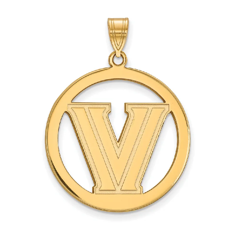 Timeless Jewelry Styles At Wallet-Friendly Prices 14k Gold Plated Silver Villanova U. XL Logo Circle Pendant Timeless Jewelry Styles At Wallet-Friendly Prices 14k Gold Plated Silver Villanova U. XL Logo Circle Pendant