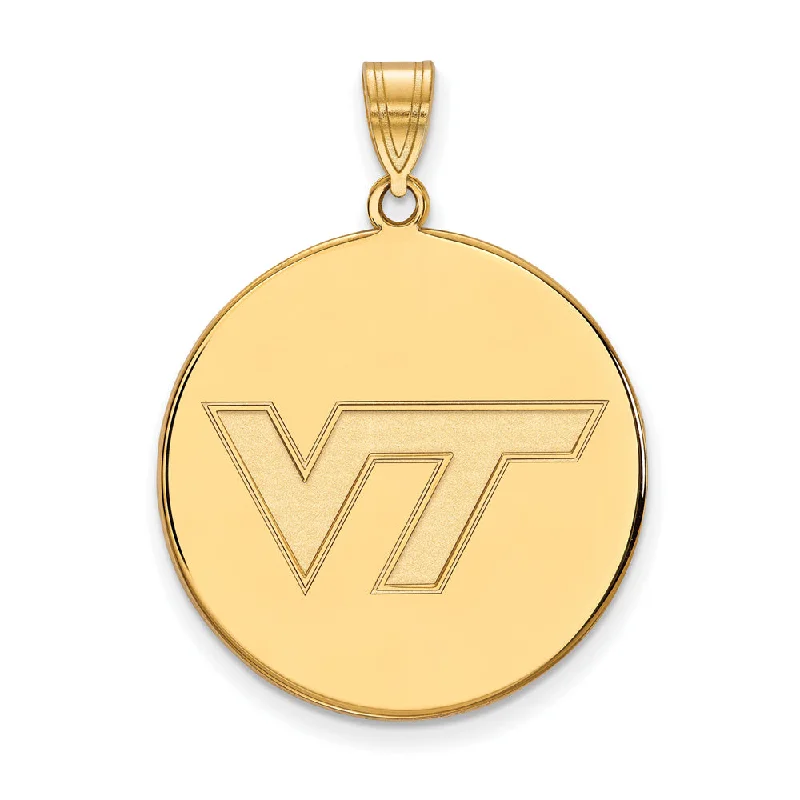 Flash Sale On Stunning Jewelry – Don't Miss Out 14k Gold Plated Silver Virginia Tech XL Logo Disc Pendant Flash Sale On Stunning Jewelry – Don't Miss Out 14k Gold Plated Silver Virginia Tech XL Logo Disc Pendant