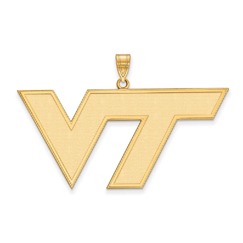 Exclusive Online Discounts On Stylish Jewelry 14k Gold Plated Silver Virginia Tech XL Logo Pendant Exclusive Online Discounts On Stylish Jewelry 14k Gold Plated Silver Virginia Tech XL Logo Pendant